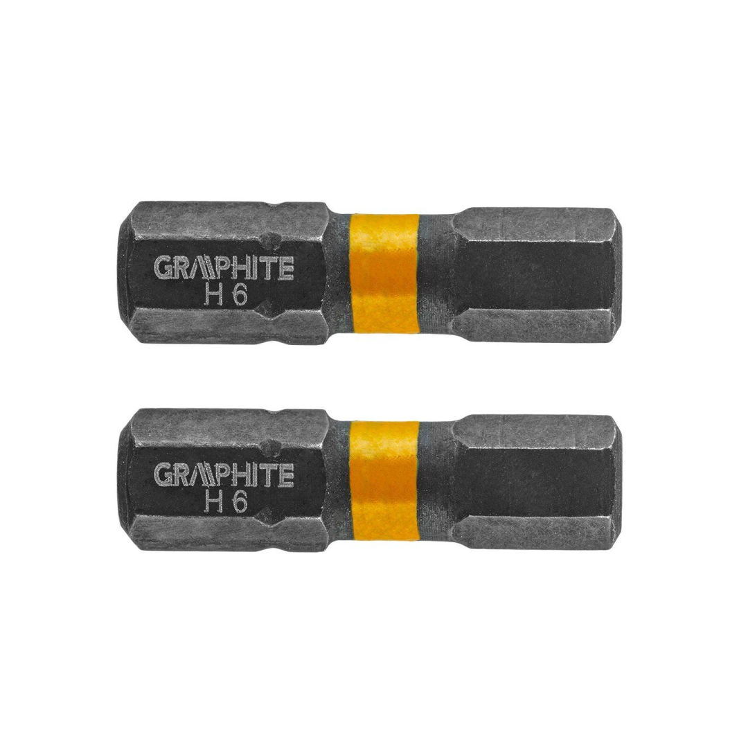 Smūginis antgalis HEX6 x 25 mm, 2 vnt.