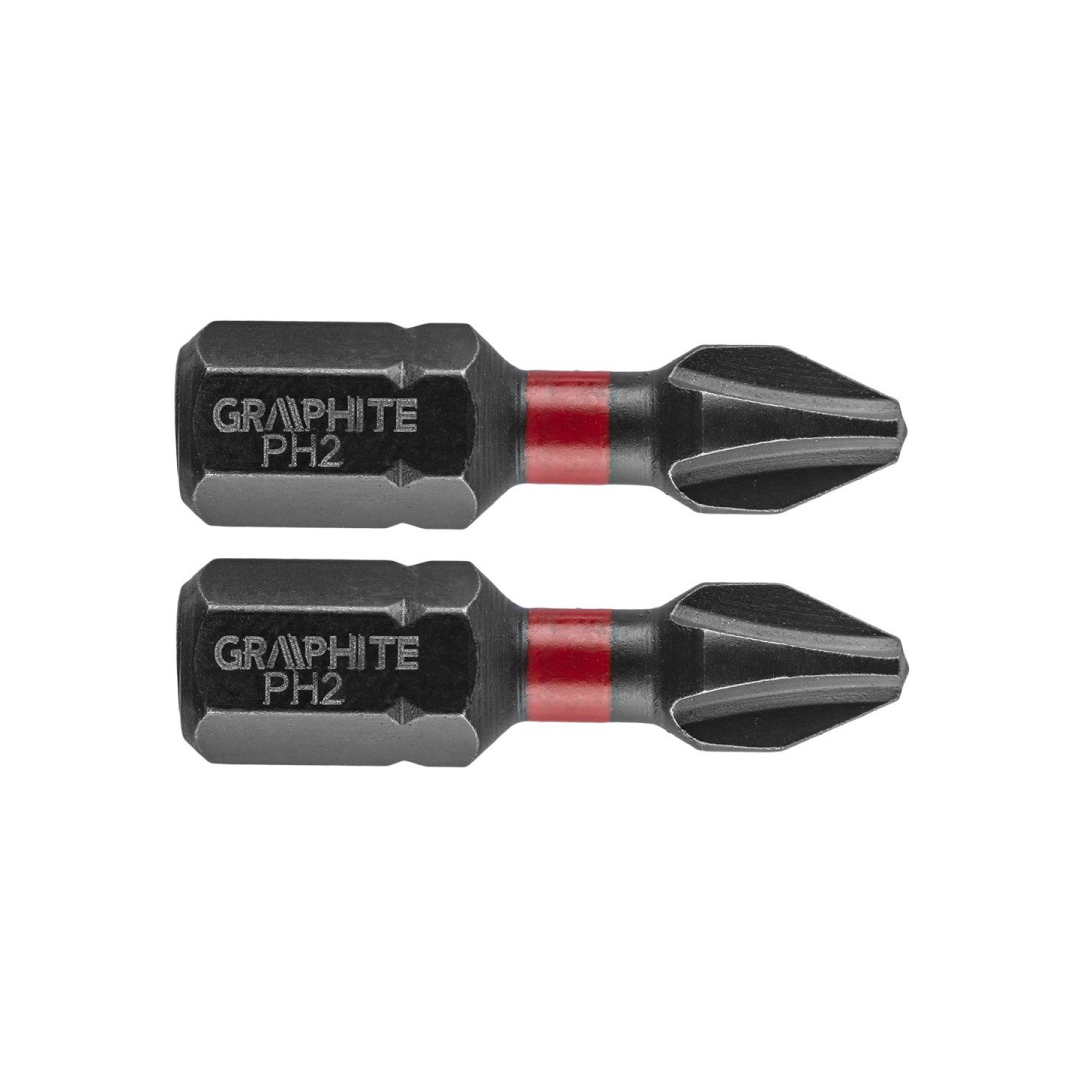 Smūginis antgalis PH2 x 25 mm, 2 vnt. Smūginis antgalis PH2 x 25 mm, 2 vnt.