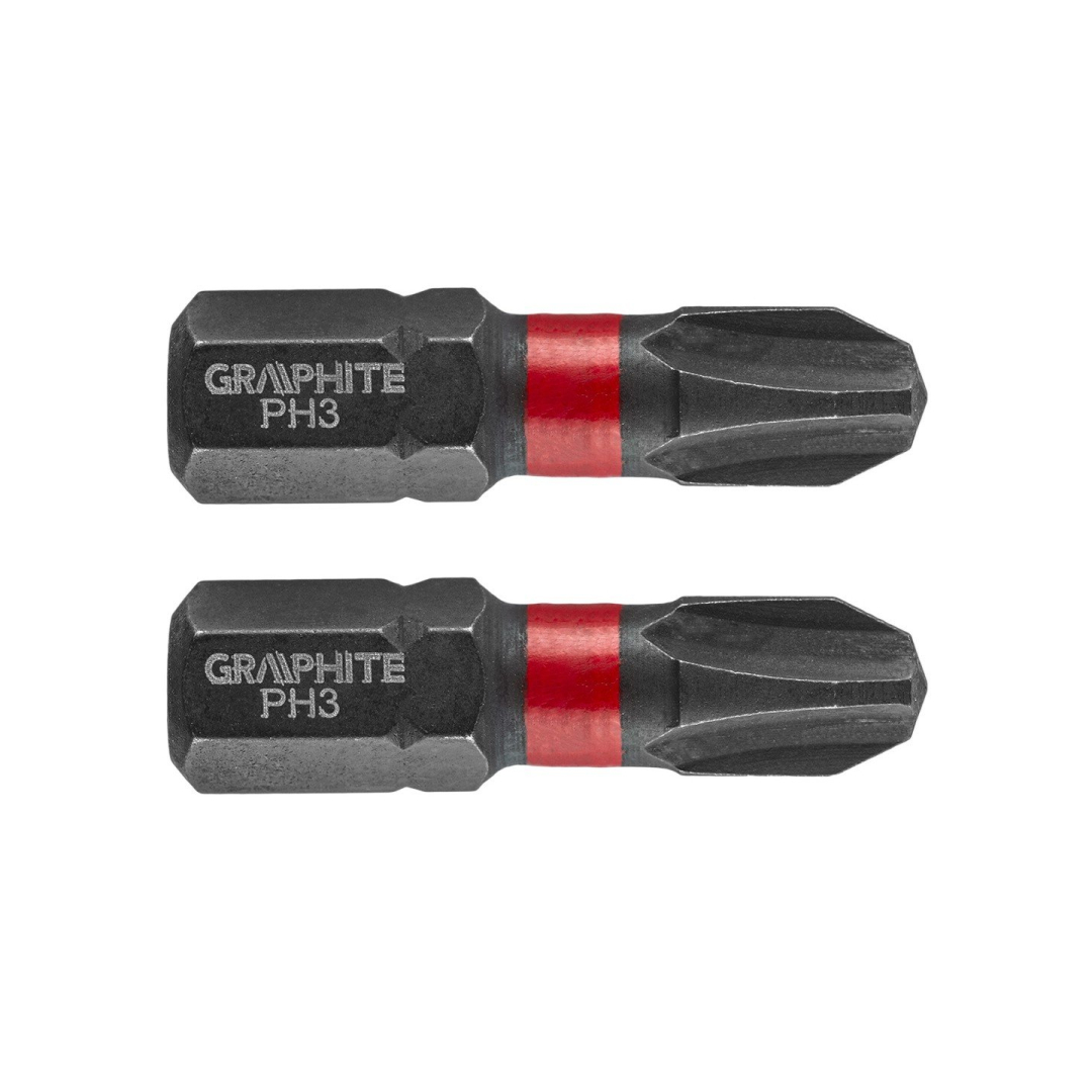 Smūginis antgalis PH3 x 25 mm, 2 vnt. Smūginis antgalis PH3 x 25 mm, 2 vnt.