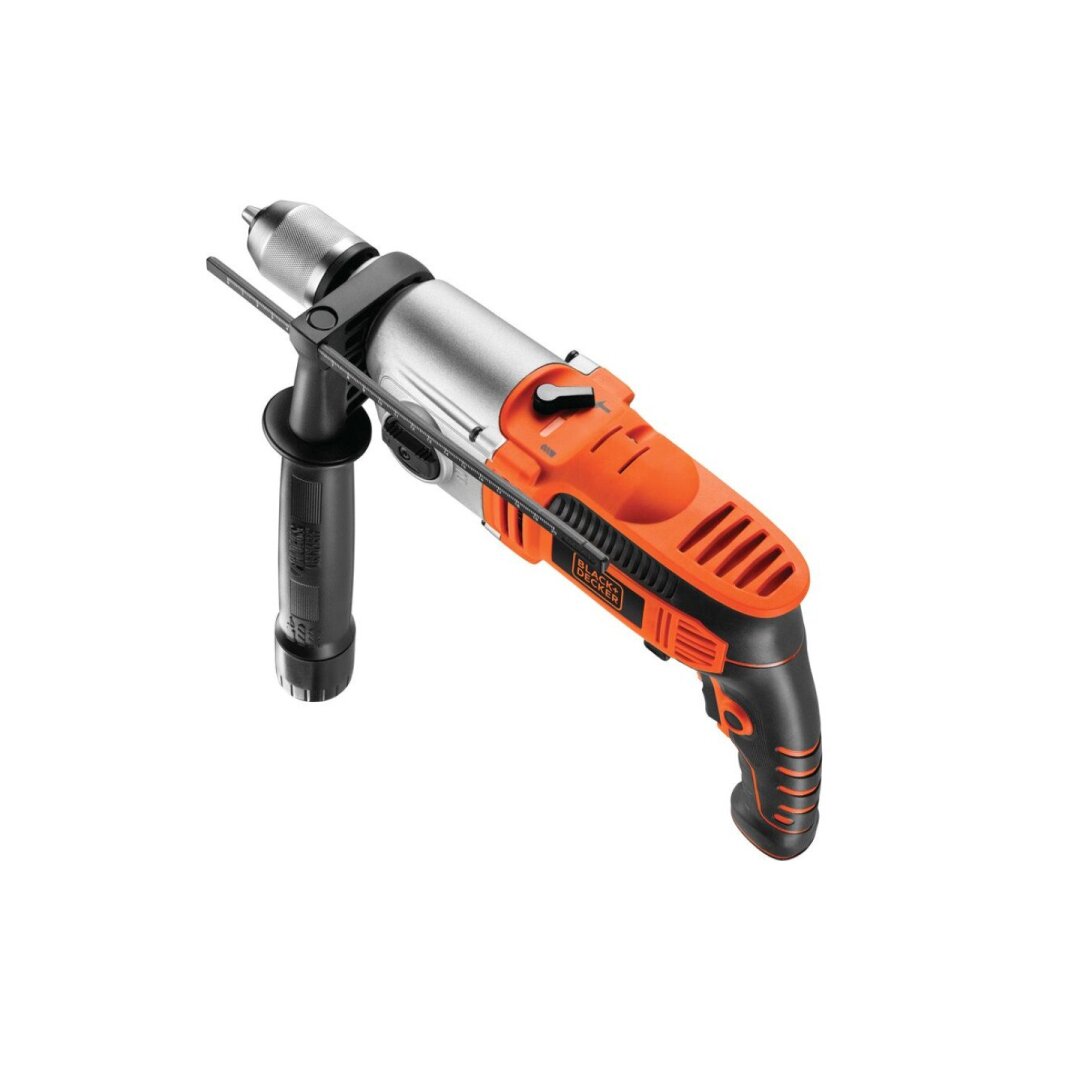 Elektrinis smūginis gręžtuvas Black&Decker KR1102K-QS, 910 W Elektrinis smūginis gręžtuvas Black&Decker KR1102K-QS, 910 W