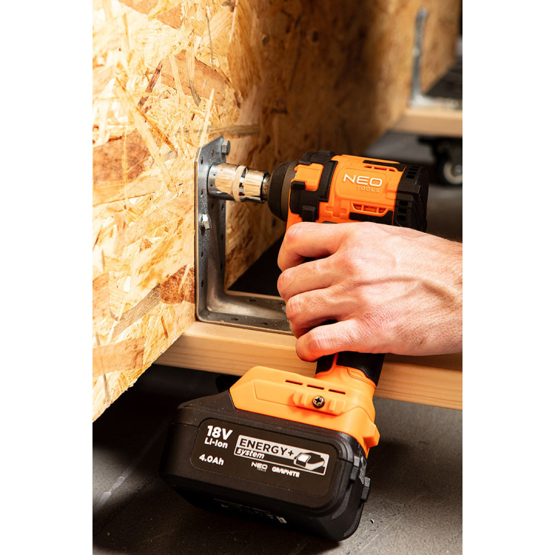 Smūginis veržliaraktis 18V 350Nm, be šepetėlių, 1/2colio, kompaktiškas, Energy+, be akumuliatoriaus 3