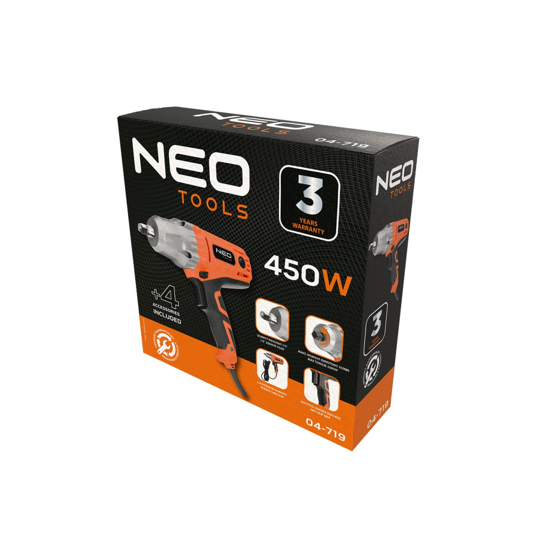 Smūginis veržliaraktis 450W, 350 Nm 1 Smūginis veržliaraktis 450W, 350 Nm 1