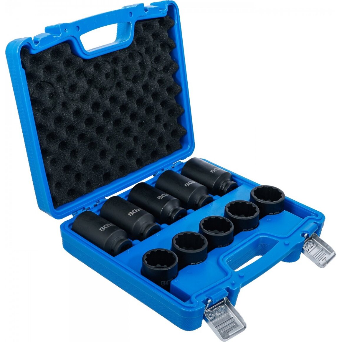 Smūginių galvučių rinkinys | 12-kampų | 12.5 mm (1/2") | 32 - 36 mm | 10 vnt.| 17 vnt. (5330)