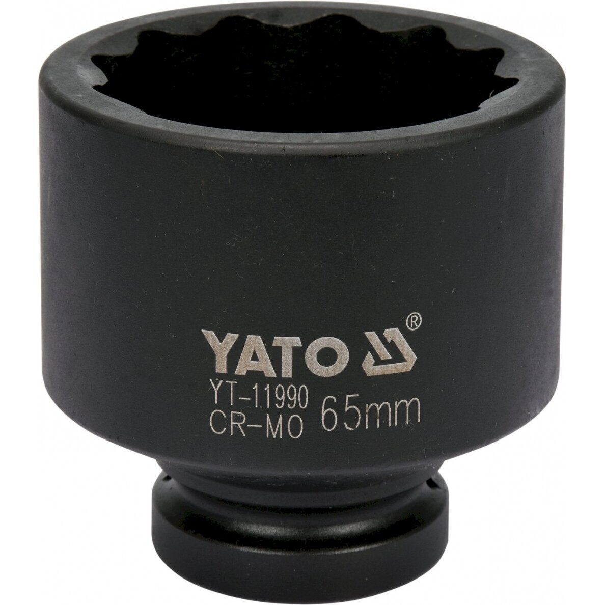 Smūginė galvutė 12-kampė | 25 mm (1") | 65 mm (YT-11990) Smūginė galvutė 12-kampė | 25 mm (1") | 65 mm (YT-11990)