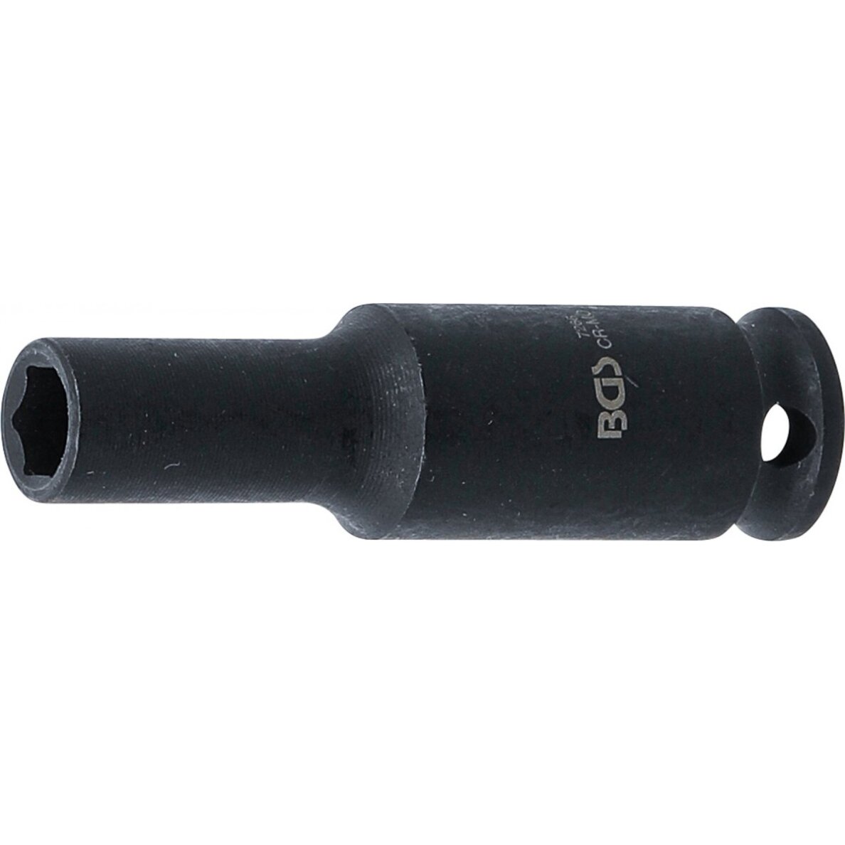 Smūginė galvutė ilga | šešiakampė | 6,3 mm (1/4") | 6 mm (7266)