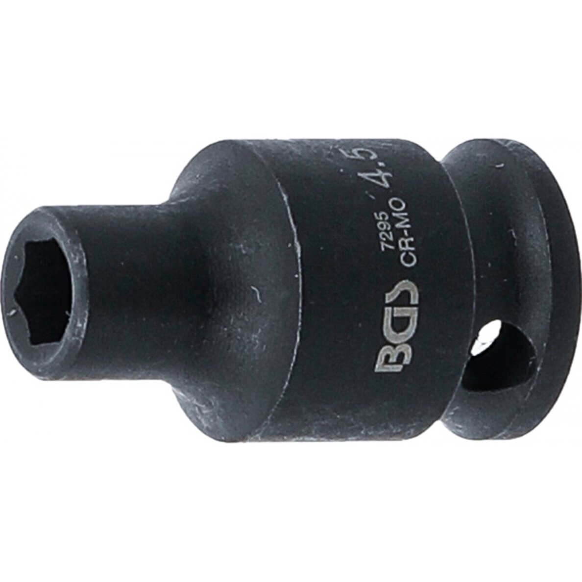 Smūginė galvutė šešiakampė | 6,3 mm (1/4") | 4.5 mm (7295) Smūginė galvutė šešiakampė | 6,3 mm (1/4") | 4.5 mm (7295)