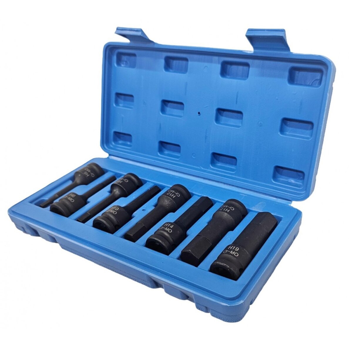 Smūginiai antgaliai | 12,5 mm (1/2") | hex šešiakampis | 5 - 19 mm | 8 vnt. (S1100)