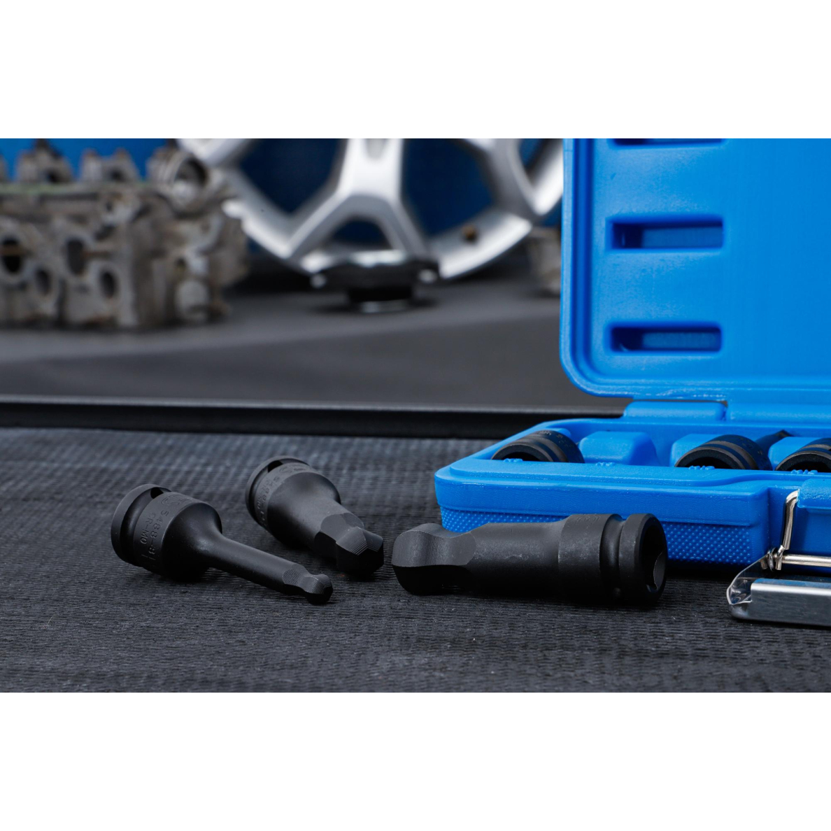 Smūginiai antgaliai  | 12,5 mm (1/2") | hex šešiakampis | šarnyrinis | 6 - 19 mm | 8 vnt. (5488) 2