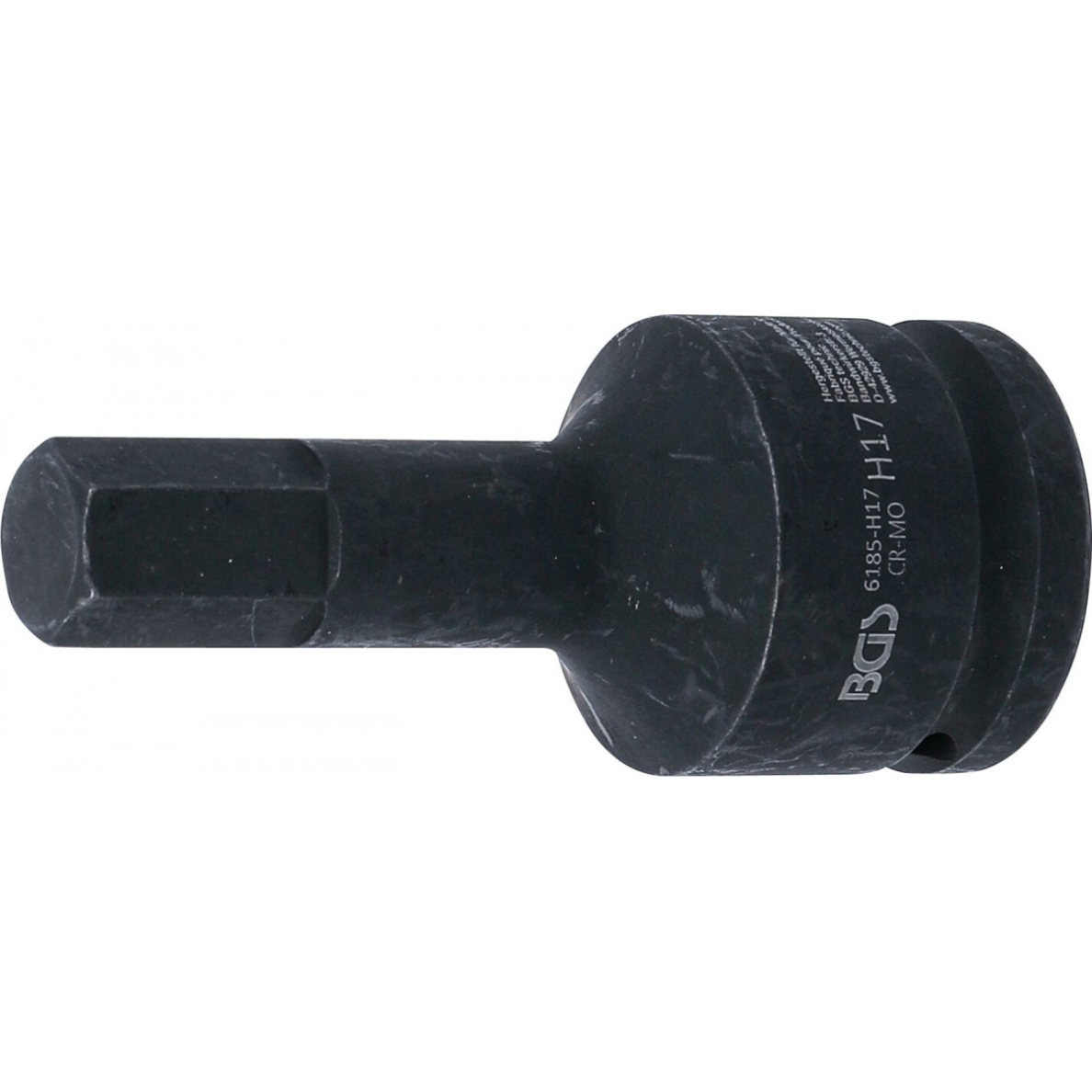 Smūginis antgalis | ilgis 100 mm | 20 mm (3/4") | Hex šešiakampis 17 mm (6185-H17) Smūginis antgalis | ilgis 100 mm | 20 mm (3/4") | Hex šešiakampis 17 mm (6185-H17)