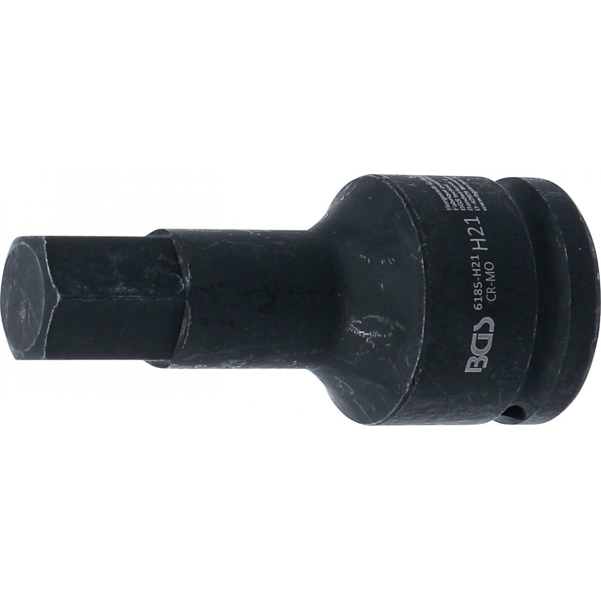 Smūginis antgalis | ilgis 100 mm | 20 mm (3/4") | Hex šešiakampis 21 mm (6185-H21) Smūginis antgalis | ilgis 100 mm | 20 mm (3/4") | Hex šešiakampis 21 mm (6185-H21)