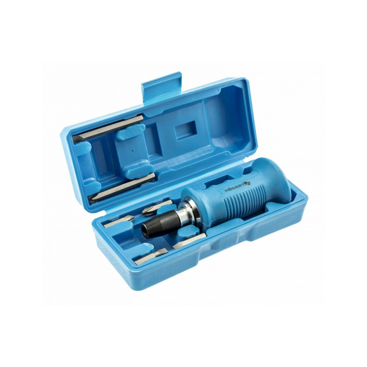 Smūginis atsuktuvas su antgaliais HOGERT HT1S077 Smūginis atsuktuvas su antgaliais HOGERT HT1S077