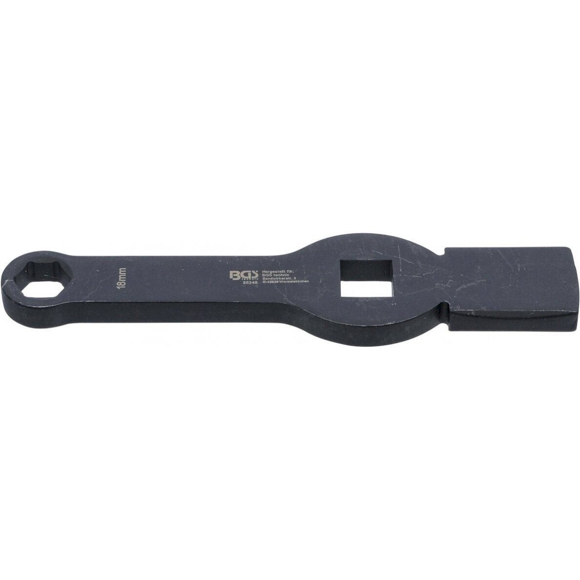 Smūginis raktas | 6-kampų | 20 mm (3/4") | 18 mm (35348) Smūginis raktas | 6-kampų | 20 mm (3/4") | 18 mm (35348)