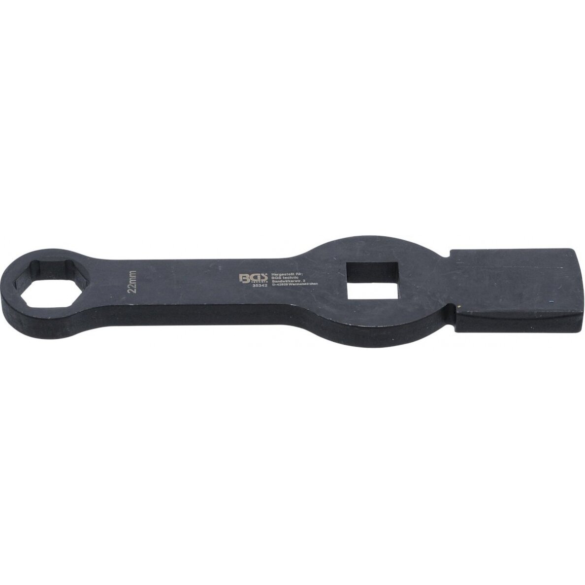 Smūginis raktas | 6-kampų | 20 mm (3/4") | 22 mm (35342) Smūginis raktas | 6-kampų | 20 mm (3/4") | 22 mm (35342)