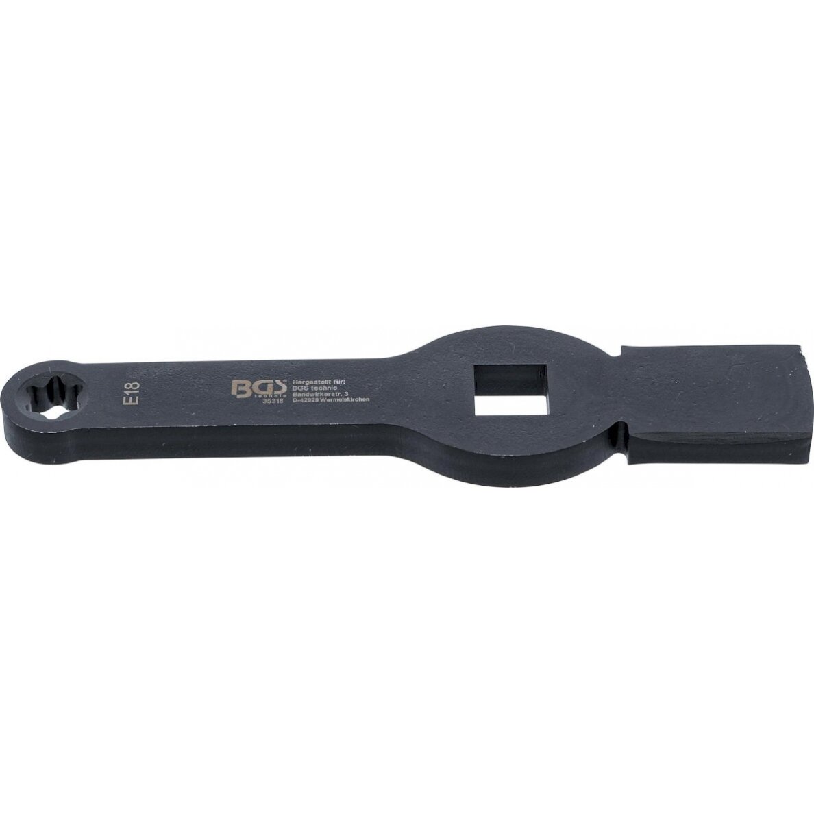 Smūginis raktas | E tipo (Torx) | 20 mm (3/4") | E18 | stabdžių suportams MAN TGL TGM (35318) Smūginis raktas | E tipo (Torx) | 20 mm (3/4") | E18 | stabdžių suportams MAN TGL TGM (35318)