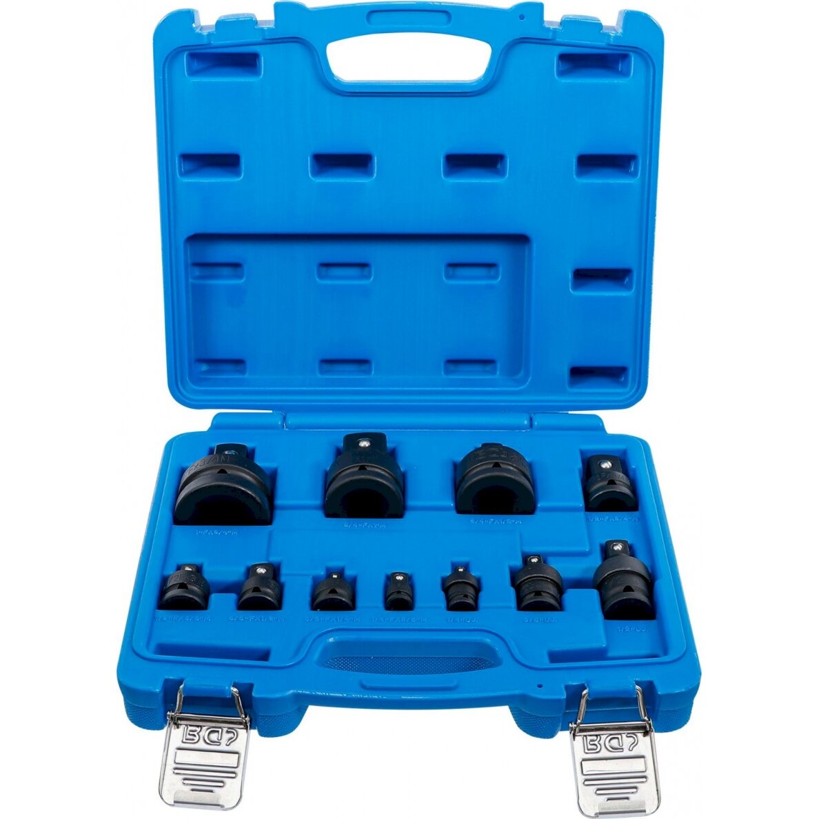 Smūginių adapterių ir šarnyrų / kardanų rinkinys | 6.3 mm (1/4") - 25 mm (1") | 11 vnt. (25140)