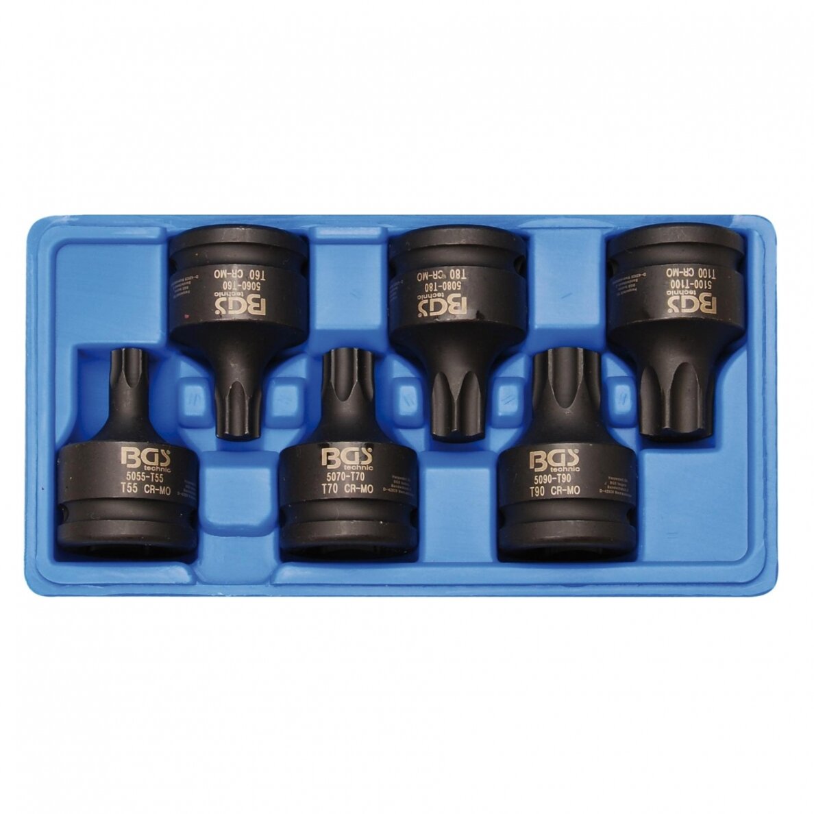 Smūginių antgalių rinkinys BGS-TECHNIC (3/4"), T-Star (Torx) T55 - T100 1 Smūginių antgalių rinkinys BGS-TECHNIC (3/4"), T-Star (Torx) T55 - T100 1
