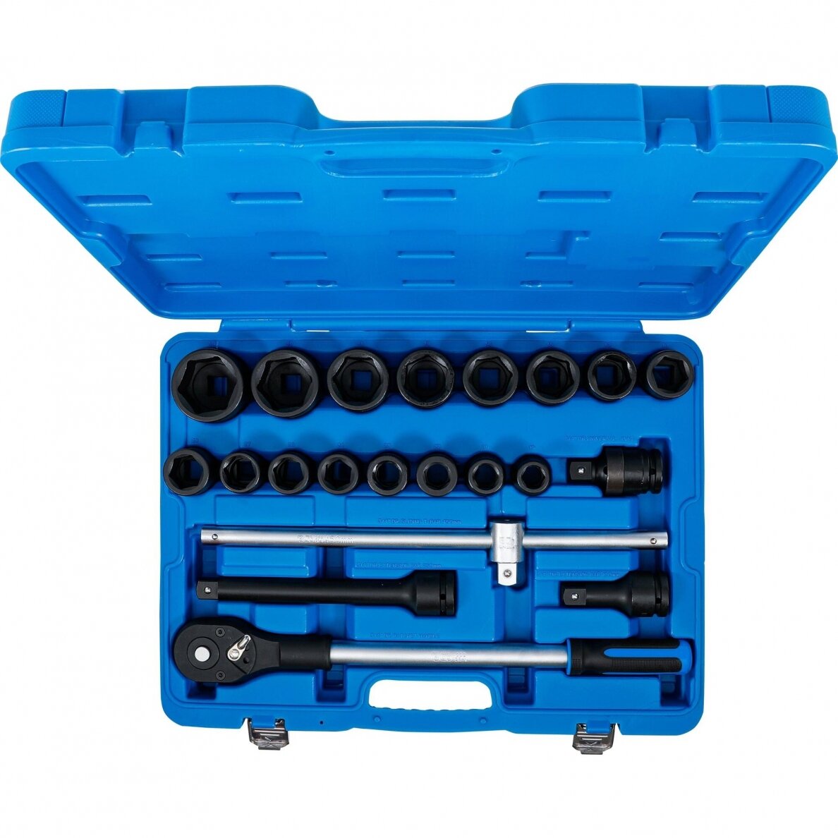 Smūginių galvučių ir rakto rinkinys | 20 mm (3/4") | 21 vnt. (5258) 6 Smūginių galvučių ir rakto rinkinys | 20 mm (3/4") | 21 vnt. (5258) 6