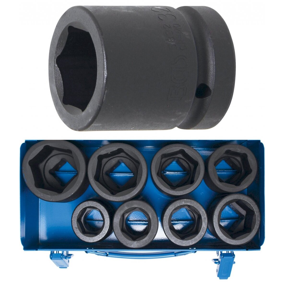 Smūginių galvučių rinkinys | 25 mm (1") | 27 - 50 mm | 8 vnt. (5245)