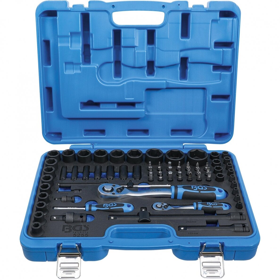 Smūginių galvučių rinkinys Bgs-technic 1/4" + 1/2" 69 vnt 1 Smūginių galvučių rinkinys Bgs-technic 1/4" + 1/2" 69 vnt 1