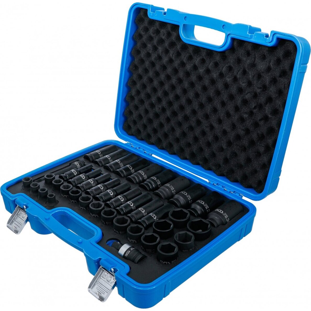 Smūginių galvučių rinkinys | šešiakampės | 12,5 mm (1/2") | 9 - 30 mm | 40 vnt. (7280) 1