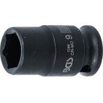Smūginė galvutė šešiakampė | 6,3 mm (1/4") | 9 mm (7289) Smūginė galvutė šešiakampė | 6,3 mm (1/4") | 9 mm (7289)