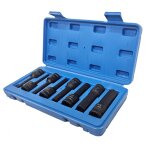 Smūginiai antgaliai | 12,5 mm (1/2") | hex šešiakampis | 5 - 19 mm | 8 vnt. (S1100) Smūginiai antgaliai | 12,5 mm (1/2") | hex šešiakampis | 5 - 19 mm | 8 vnt. (S1100)