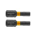 Smūginis antgalis HEX4 x 25 mm, 2 vnt.