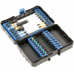 Smūginių antgalių ir grąžtų rinkinys 1/4, 32 dalių Smūginių antgalių ir grąžtų rinkinys 1/4, 32 dalių