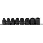 Smūginių galvučių rinkinys E-tipas | 12,5 mm (1/2") | E10 - E24 | 8 vnt. (9779)