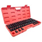 Smūginių ilgų ir trumpų galvučių rinkinys | CR-MO | 8 - 32 mm | 35 vnt. (SK12235P) Smūginių ilgų ir trumpų galvučių rinkinys | CR-MO | 8 - 32 mm | 35 vnt. (SK12235P)