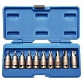 Smūginiai antgaliai BGS-TECHNIC (1/2"), T-Star (Torx) T20 - T70, 10 vnt