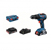 Smūginis suktuvas-gręžtuvas Bosch GSB 18V-55, LB 2x2.0, 18V-40