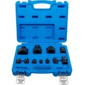 Smūginių adapterių ir šarnyrų / kardanų rinkinys | 6.3 mm (1/4") - 25 mm (1") | 11 vnt. (25140)