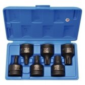 Smūginių antgalių rinkinys BGS-TECHNIC (3/4"), T-Star (Torx) T55 - T100