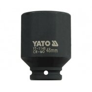 Smūginė galvutė ilga | 20 mm (3/4") | 48 mm (YT-1148) Smūginė galvutė ilga | 20 mm (3/4") | 48 mm (YT-1148)