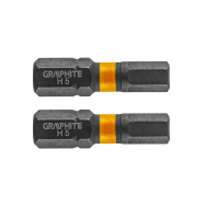 Smūginis antgalis HEX5 x 25 mm, 2 vnt.