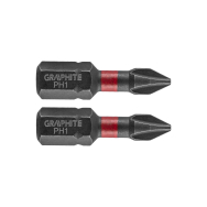Smūginis antgalis PH1 x 25 mm, 2 vnt.