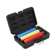 Smūginių ilgų galvučių rinkinys | su apsaugom | 12,5 mm (1/2") | 150 mm | 17/19/21 mm | 3 vnt. (YT-10565)