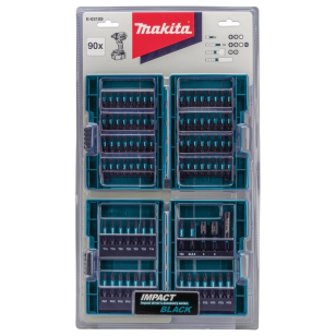 Smūginių antgalių rinkinys Makita IMPACT BLACK 90 vnt. E-03109