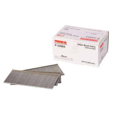 Smeigės 1,6X38mm 16ga 2000vnt. AF600, GF600 Makita F-33964 Smeigės 1,6X38mm 16ga 2000vnt. AF600, GF600 Makita F-33964