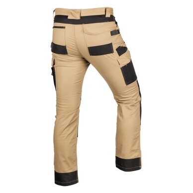 Smėlio/juodos spalvos „Mix&Match“ darbo kelnės, drobė, sutvirtintos „Cordura“ medžiaga, dydis S 6