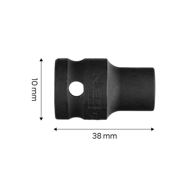 Smūginė galvutė 1/2'', 10 mm, Cr-Mo 7