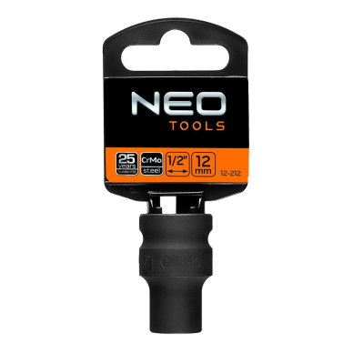 Smūginė galvutė 1/2'', 12 mm, Cr-Mo 1 Smūginė galvutė 1/2'', 12 mm, Cr-Mo 1