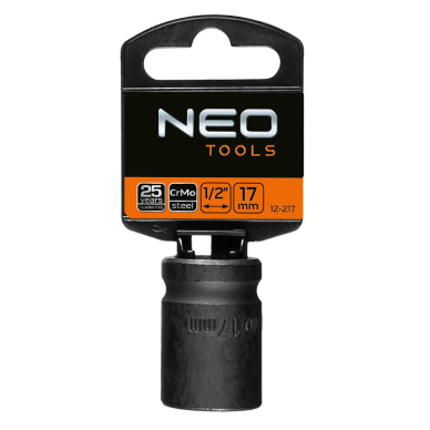 Smūginė galvutė 1/2'', 17 mm, Cr-Mo 1