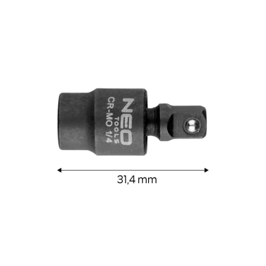 Smūginė jungtis 1/4" 6