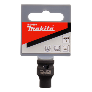 Smūginė sukimo galva Makita B-39899, 7-28 MM, 3/8" 1 Smūginė sukimo galva Makita B-39899, 7-28 MM, 3/8" 1