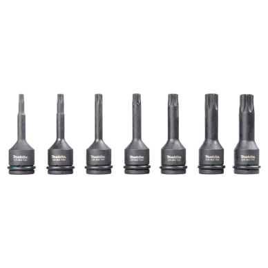 Smūginių sukimo galvų rinkinys Makita "IMPACT BLACK" E-23628, 7 vnt. 2