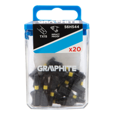 Smūginiai antgaliai TX15 x 25 mm, 20 vnt. 1 Smūginiai antgaliai TX15 x 25 mm, 20 vnt. 1