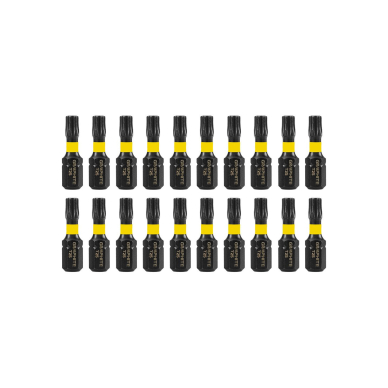 Smūginiai antgaliai TX25 x 25 mm, 20 vnt. 6 Smūginiai antgaliai TX25 x 25 mm, 20 vnt. 6