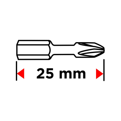 Smūginiai antgaliai TX25 x 25 mm, 20 vnt. 7